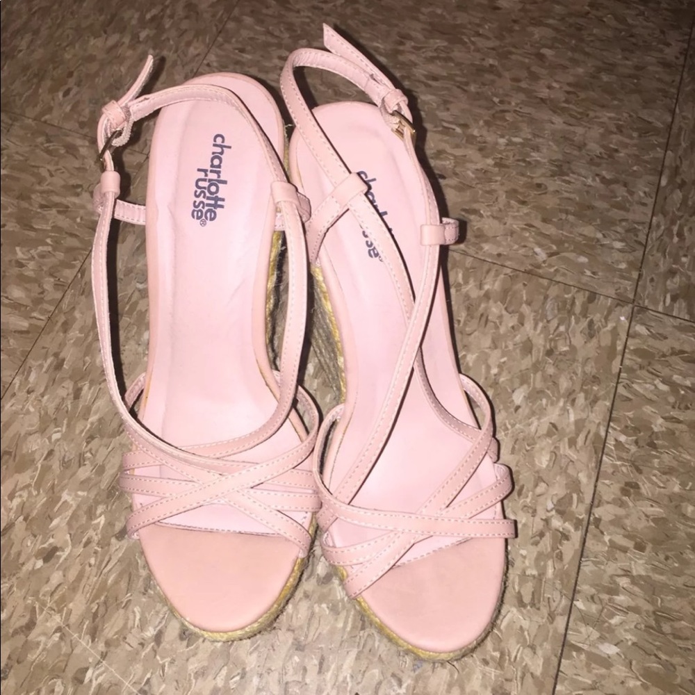 Baby Pink Wedges